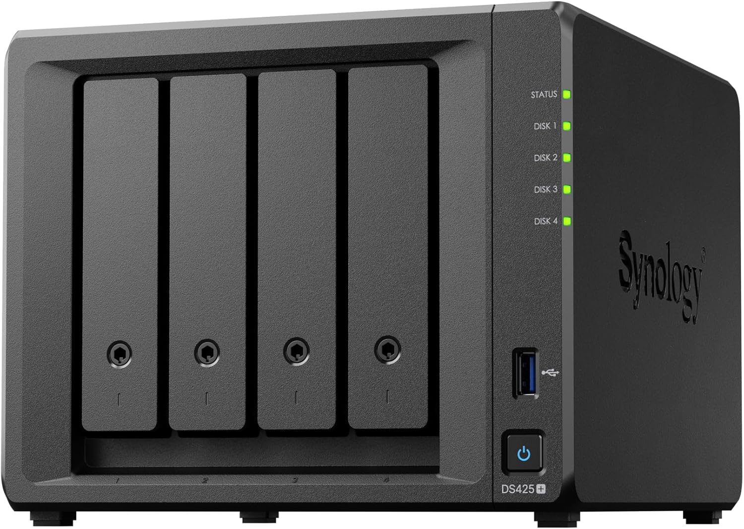 Synology DiskStation DS425+ SATA  4-Bays  USB  LAN  eSATA (Diskless) Synology DiskStation DS425+ SATA  4-Bays  USB  LAN  eSATA (Diskless)
